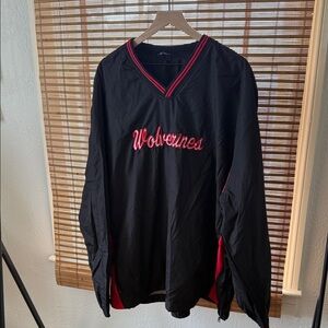 Wolverine Men's Black and Red Jersey